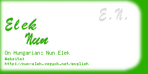 elek nun business card